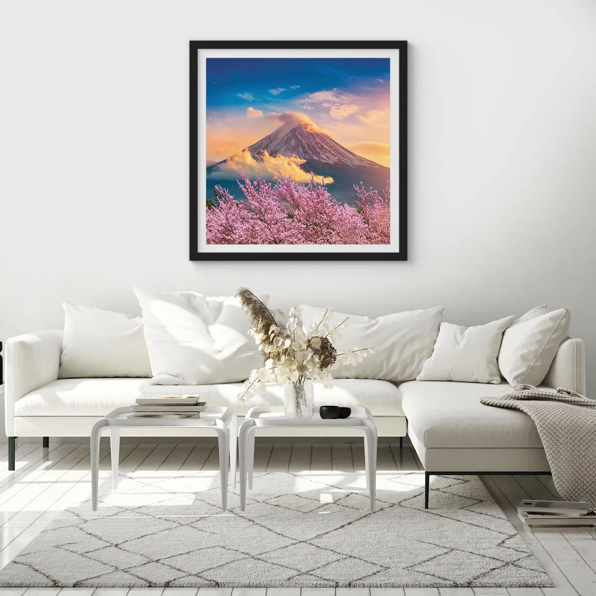 Plagát v čiernom ráme - Japonská sviatosť - 40x40 cm
