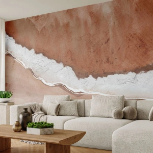 Fototapeta Premium Sand - V zemitých farbách - Hrana, Piesok, Pláž - 100x70 cm