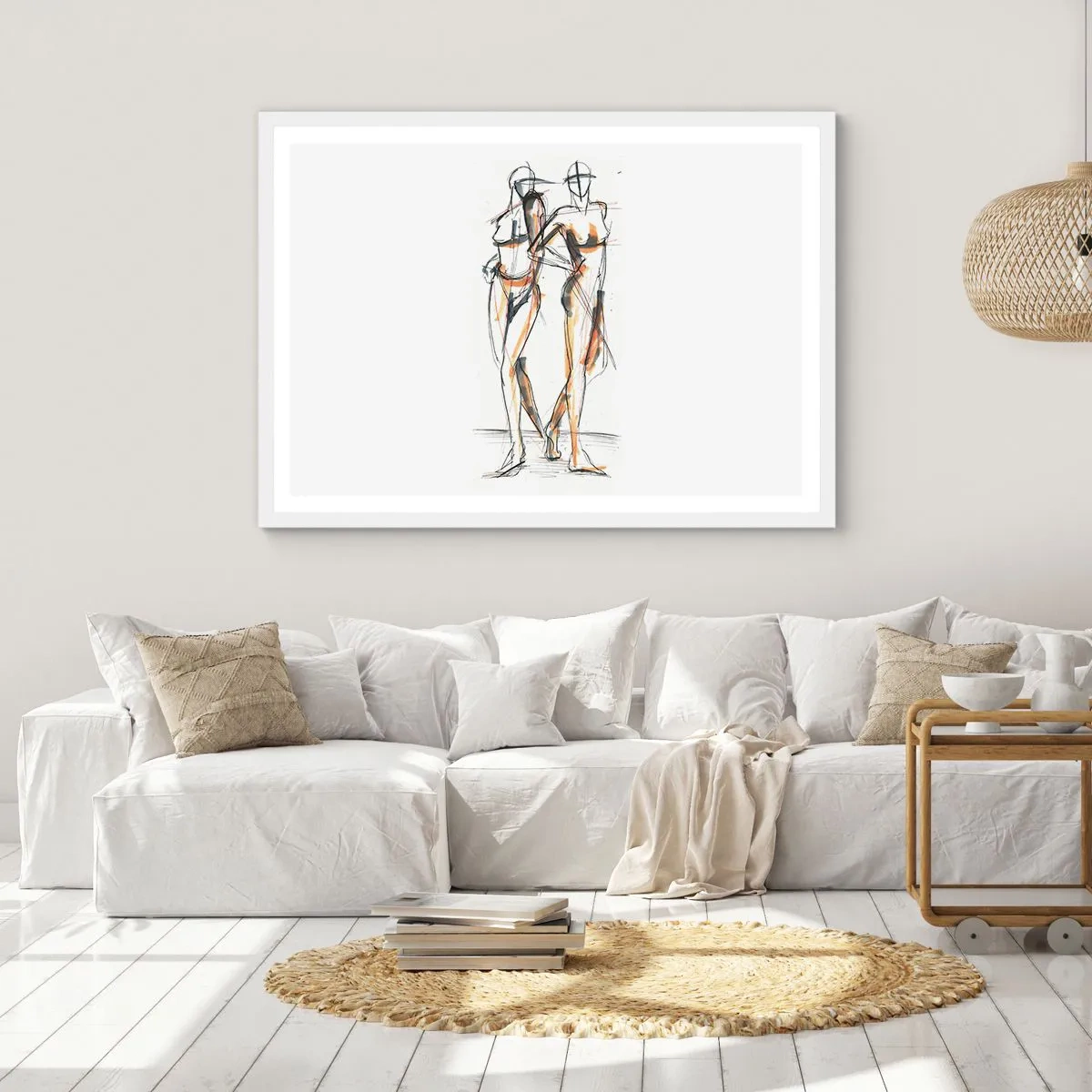 Plagát v bielom ráme - Štúdia šarmu - 91x61 cm