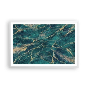 Plagát v bielom ráme - Zlatá žila - 91x61 cm