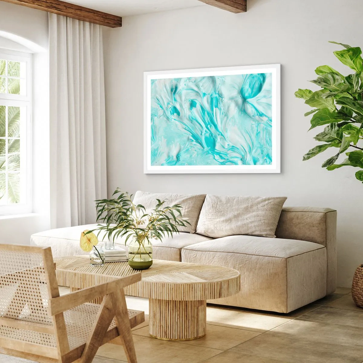 Plagát v bielom ráme - Navždy spolu - 91x61 cm