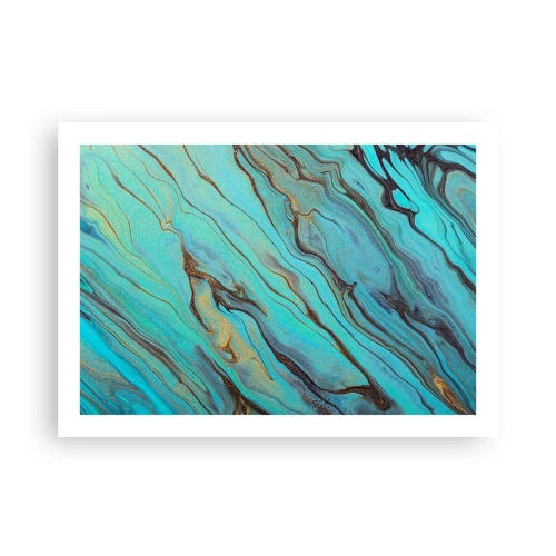 Plagát - Tyrkysový príliv - 70x50 cm