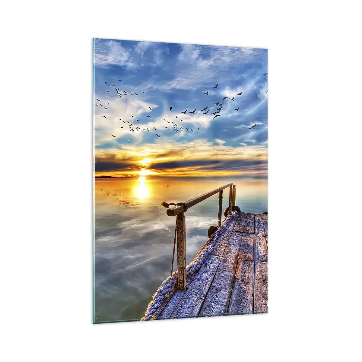 Obraz na skle - Vietor ide odpočívať - 80x120 cm