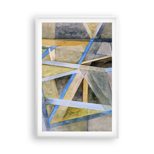 Plagát v bielom ráme - Priamo alebo diagonálne? - 61x91 cm