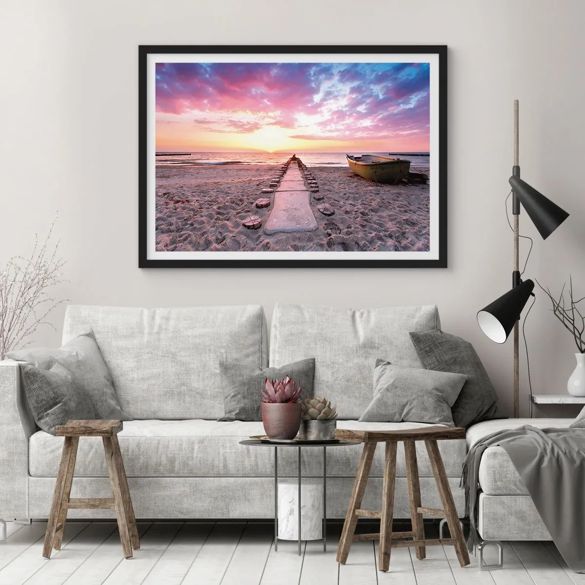 Plagát v čiernom ráme - Okamih hlbokého zážitku - 91x61 cm