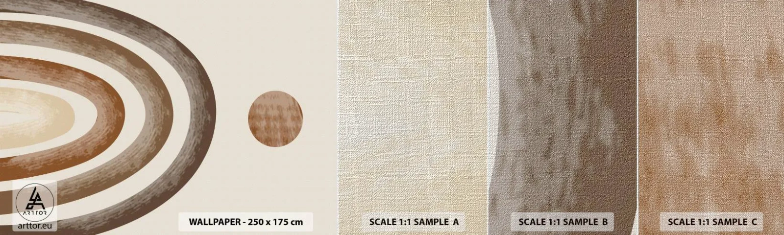 Vzorka fototapety Premium Canvas - V ďalekej galaxii - Abstrakcia, Kus, Dizajn - 100x30 cm