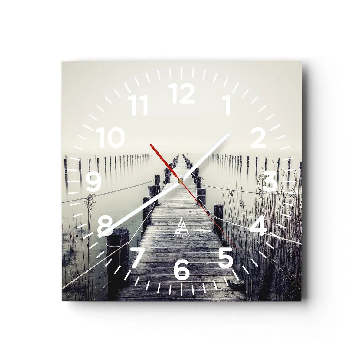 Nástenné hodiny - Ponor sa do pokoja - 30x30 cm