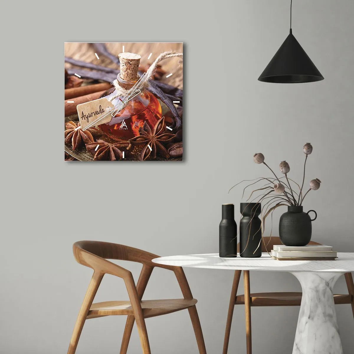 Nástenné hodiny - K jednote tela a ducha - 30x30 cm