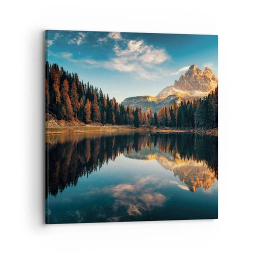 Obraz na plátne - Dvojitá krajina - 70x70 cm