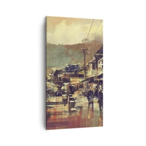 Obraz na plátne - Život ako bohatstvo šedej - 45x80 cm