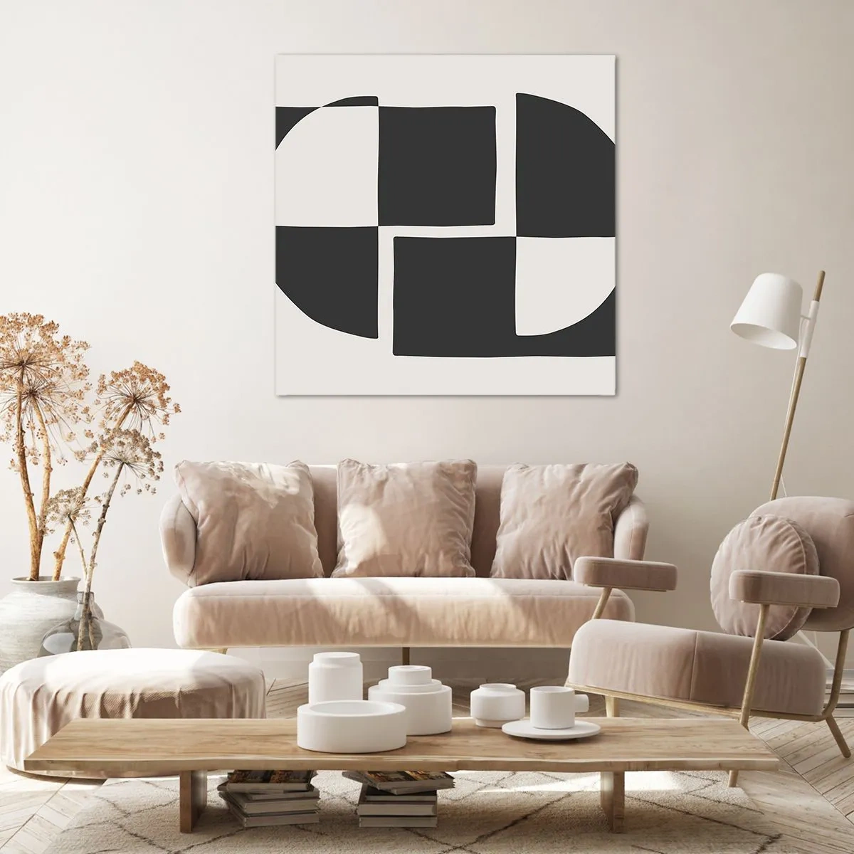 Obraz na plátne - Antitéza – syntéza - 70x70 cm