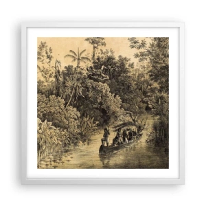 Plagát v bielom ráme - Výlet k zdroju - 50x50 cm