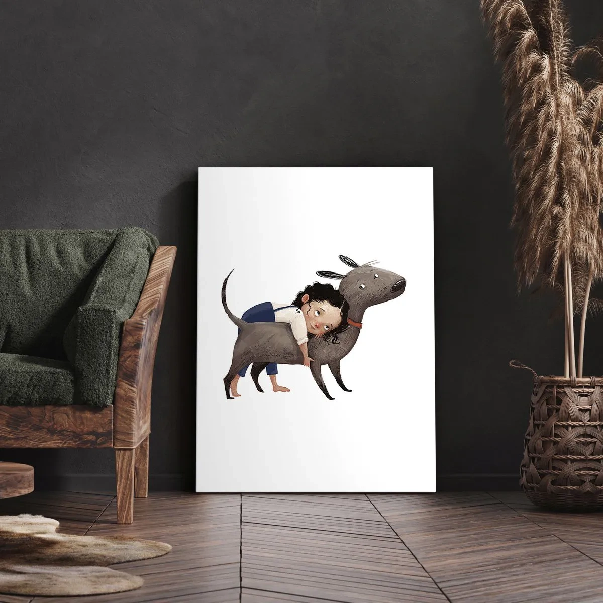 Obraz na plátne - Najlepší priatelia - 50x70 cm