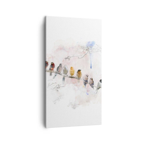 Obraz na plátne - Okrídlené stretnutie - 45x80 cm