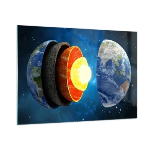 Obraz na skle - Výprava do stredu Zeme - 100x70 cm