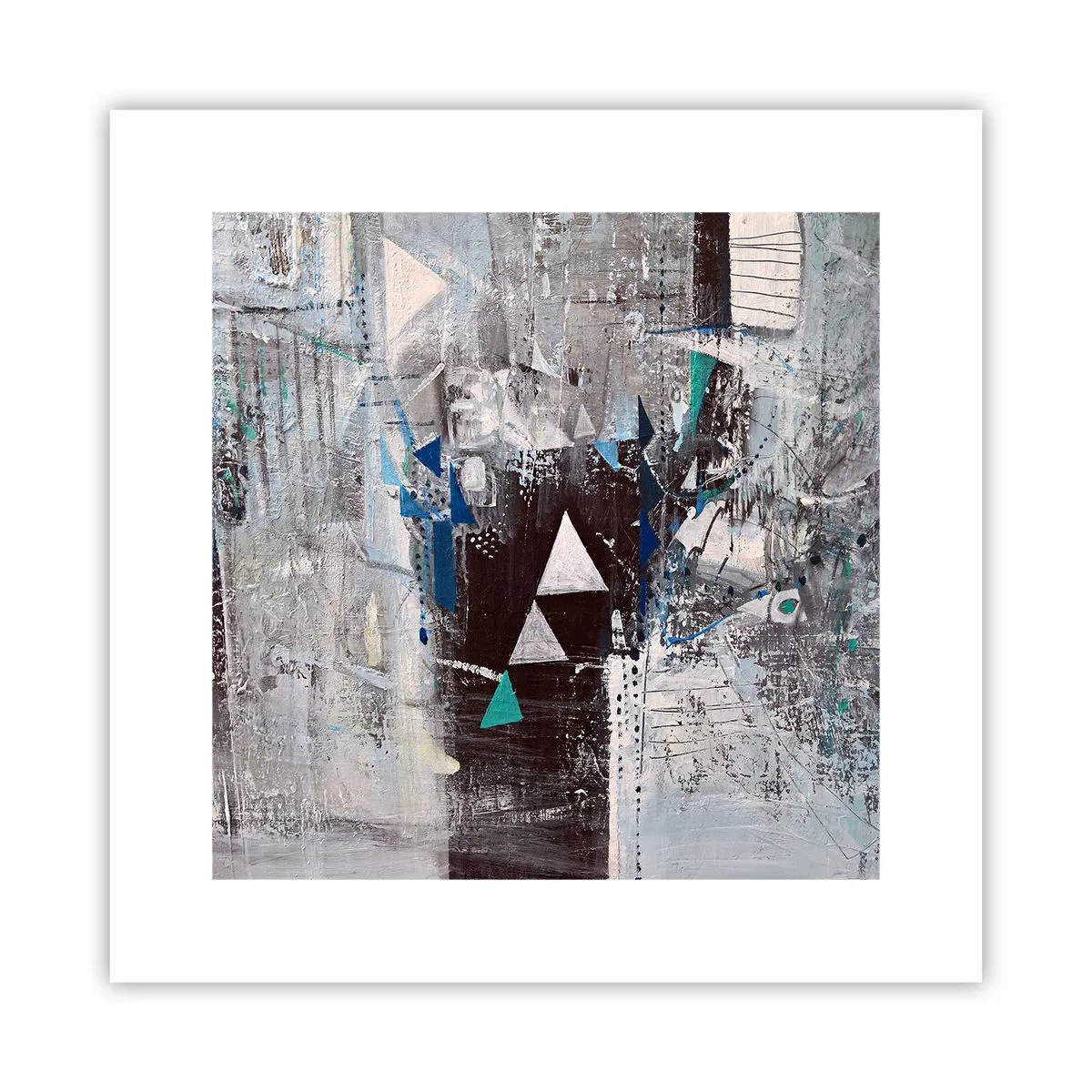 Plagát - Prednostné poradie trojuholníkov - 30x30 cm