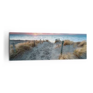 Obraz na plátne - Šiel by som s tebou na kraj světa… - 160x50 cm