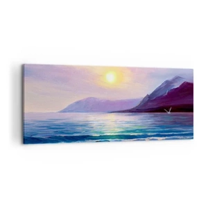 Obraz na plátne - Krištáľ vody a vzduchu - 120x50 cm