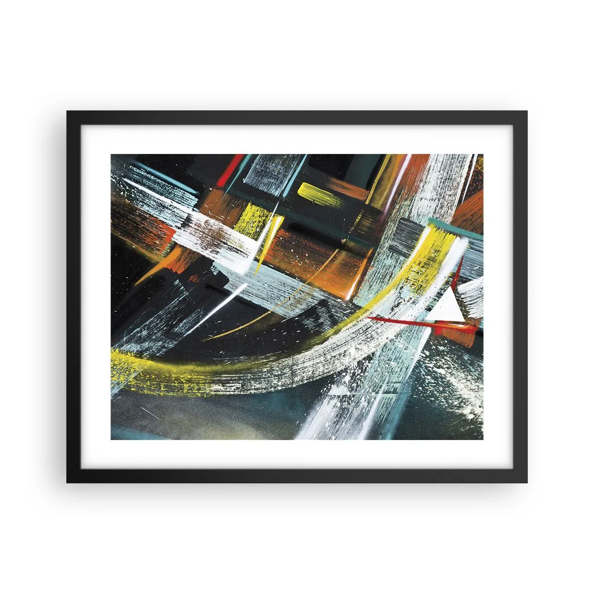 Plagát v čiernom ráme - Energia pohybu - 50x40 cm