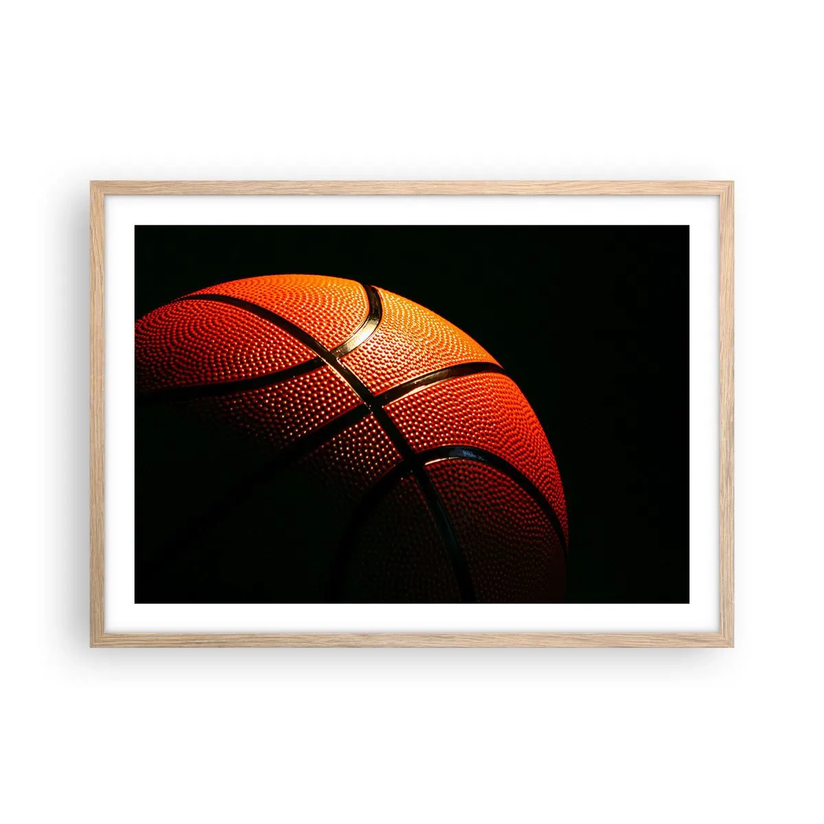 Plagát v ráme zo svetlého duba - Krásna ako planéta - 70x50 cm