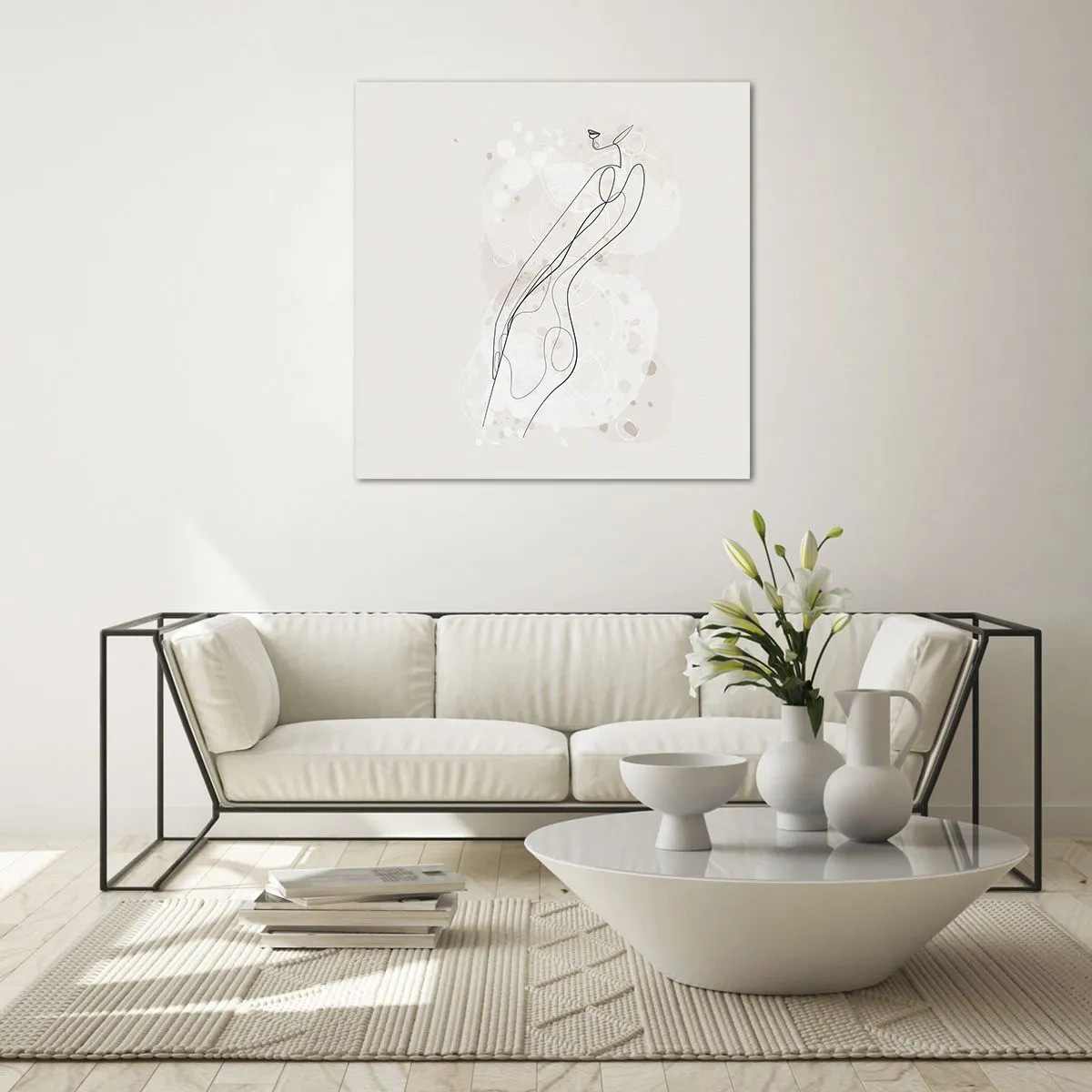 Obraz na skle - Zablúdiť pohľadom - 70x70 cm