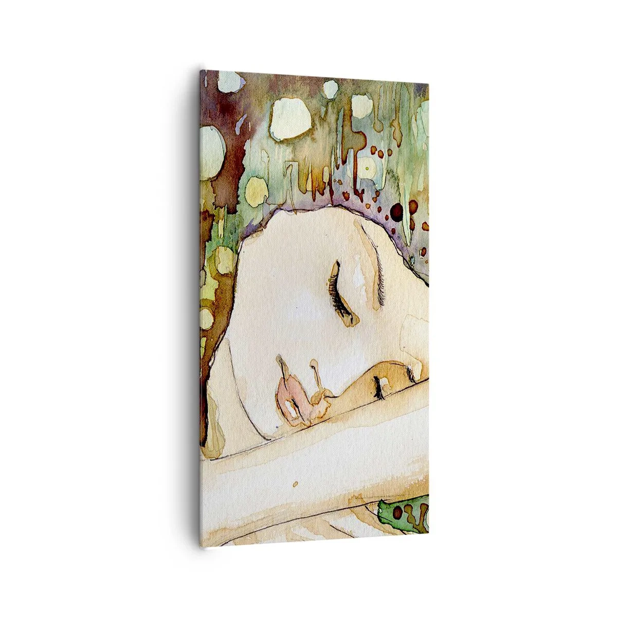 Obraz na plátne - Smaragdovo-fialový sen - 65x120 cm