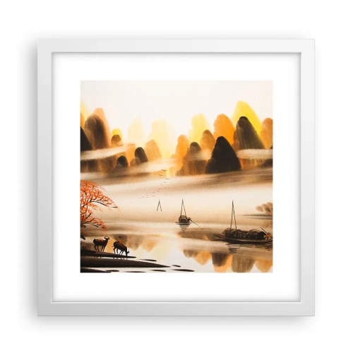 Plagát v bielom ráme - Ďalej ako na Ďalekom východe - 30x30 cm