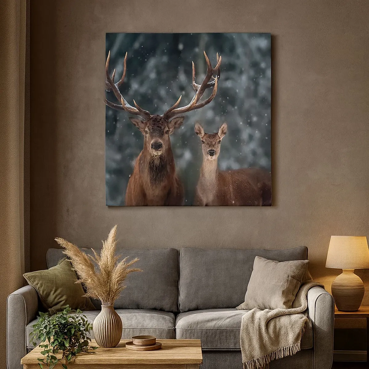 Obraz na plátne - Pán lesa so svojou ženou - 30x30 cm