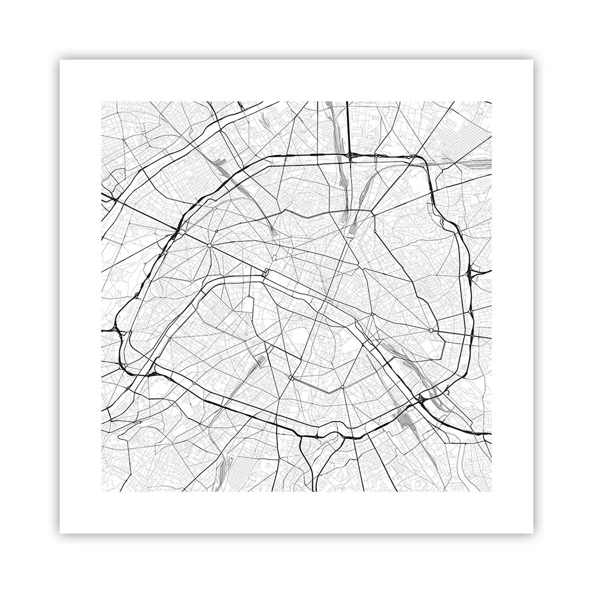 Plagát - Kvet Paríža - 40x40 cm