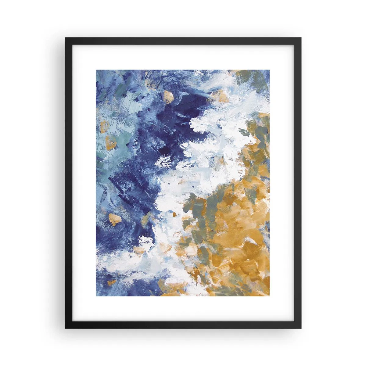 Plagát v čiernom ráme - Tanec živlov - 40x50 cm