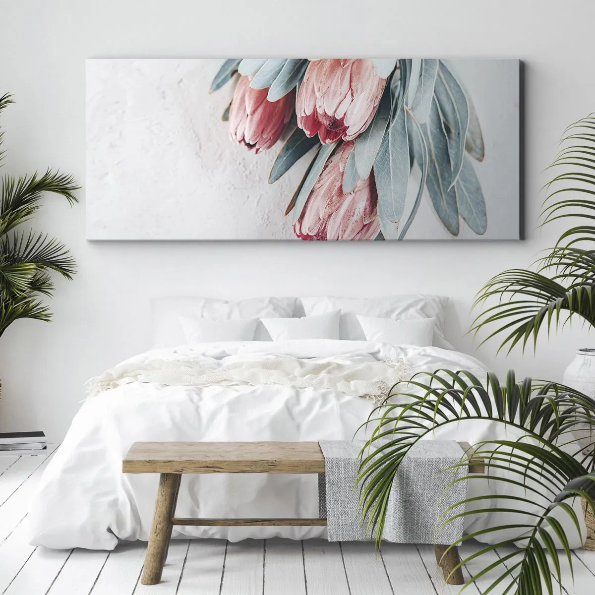 Obraz na plátne - Zahanbené svojou vlastnou krásou - 90x30 cm