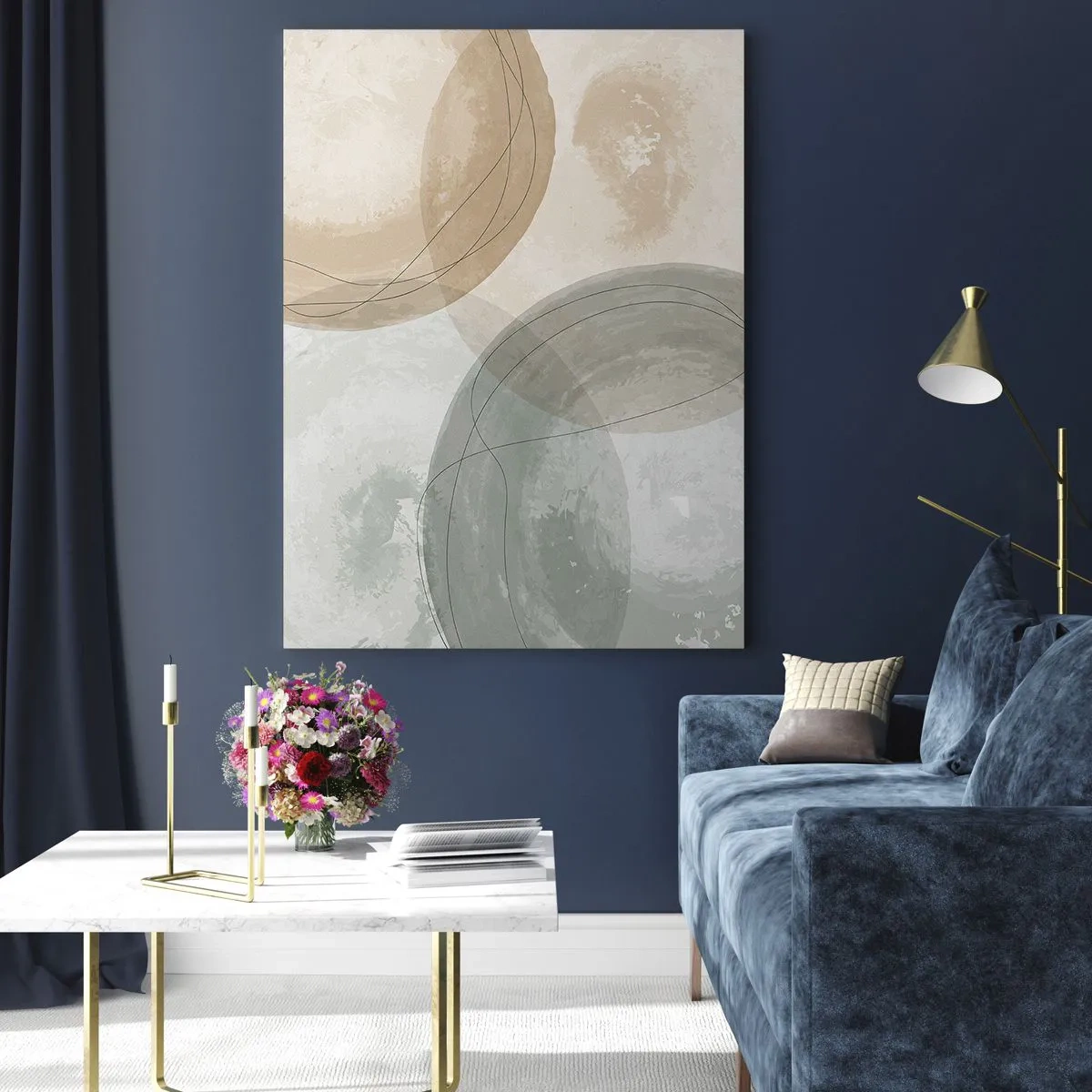 Obraz na skle - Prenikanie svetov - 70x100 cm