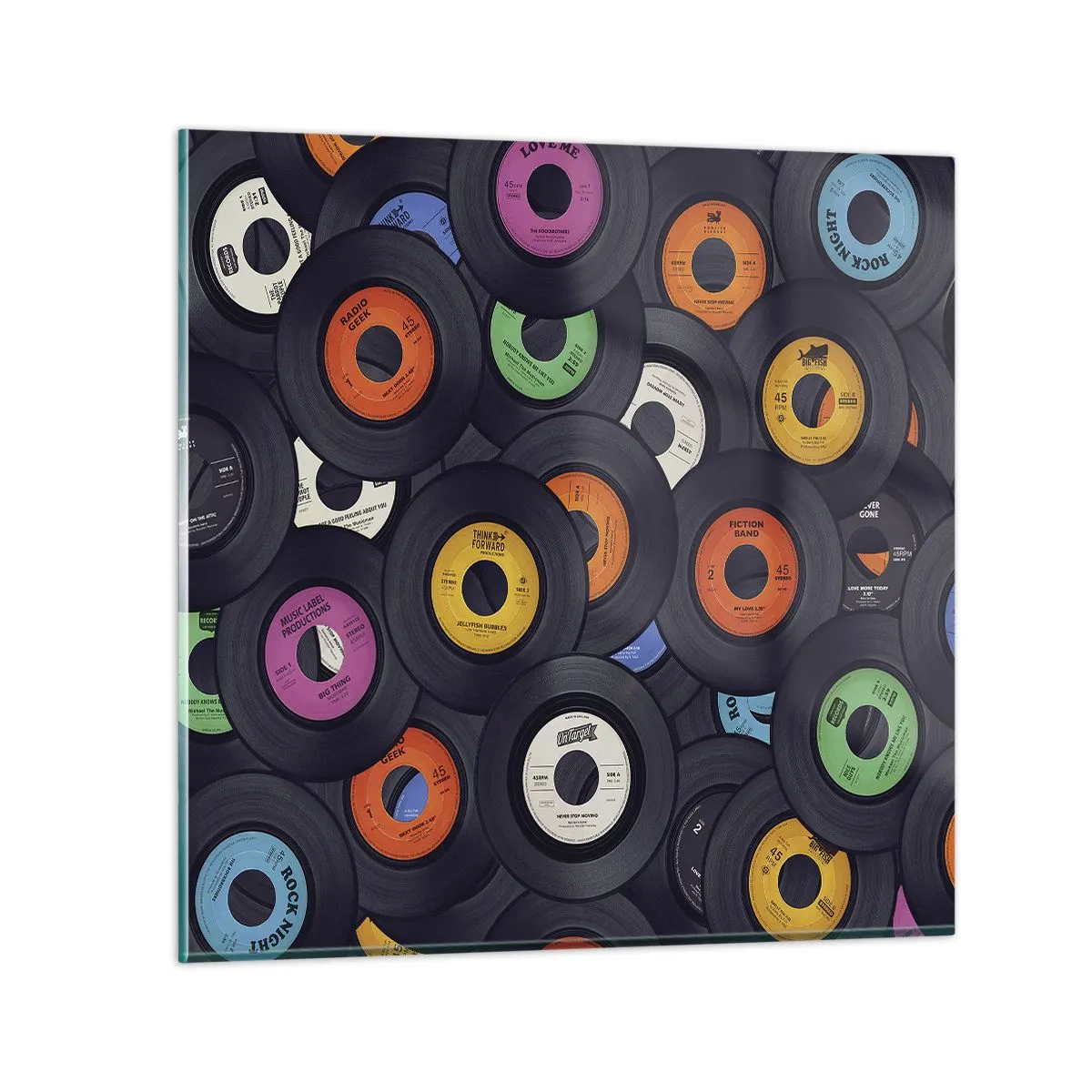 Obraz na skle - Farby klasiky - 70x70 cm