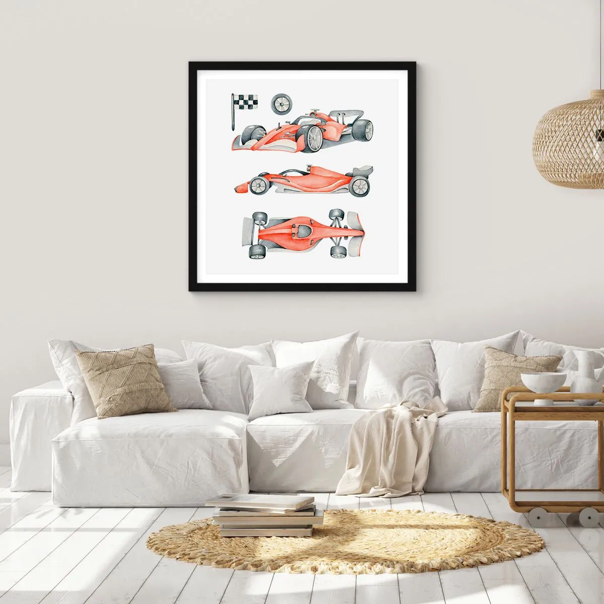 Plagát v čiernom ráme - Dobehnúť sen - 60x60 cm