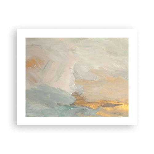 Plagát - Abstrakcia – krajina nehy - 50x40 cm