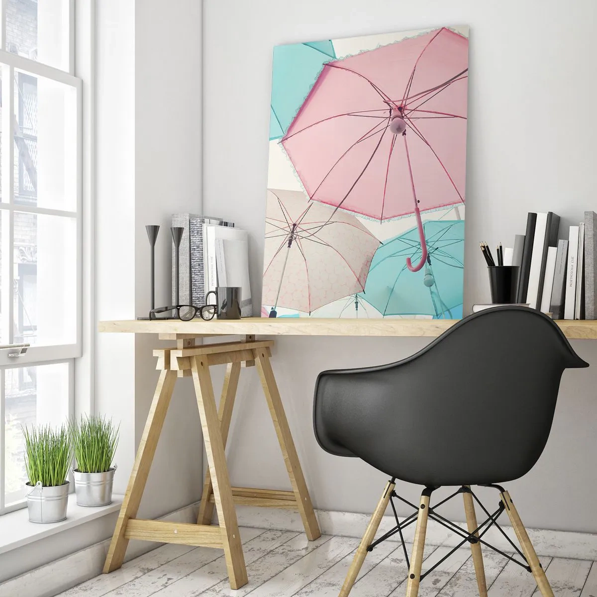Obraz na skle - Občas slnko, občas dážď - 50x70 cm