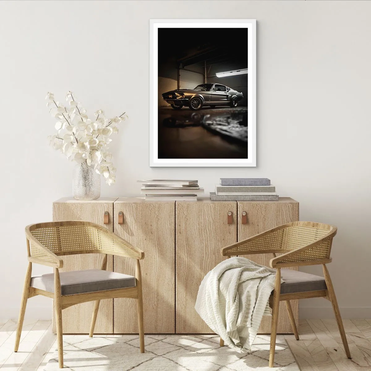 Plagát v bielom ráme - Návrat do minulosti - 30x40 cm