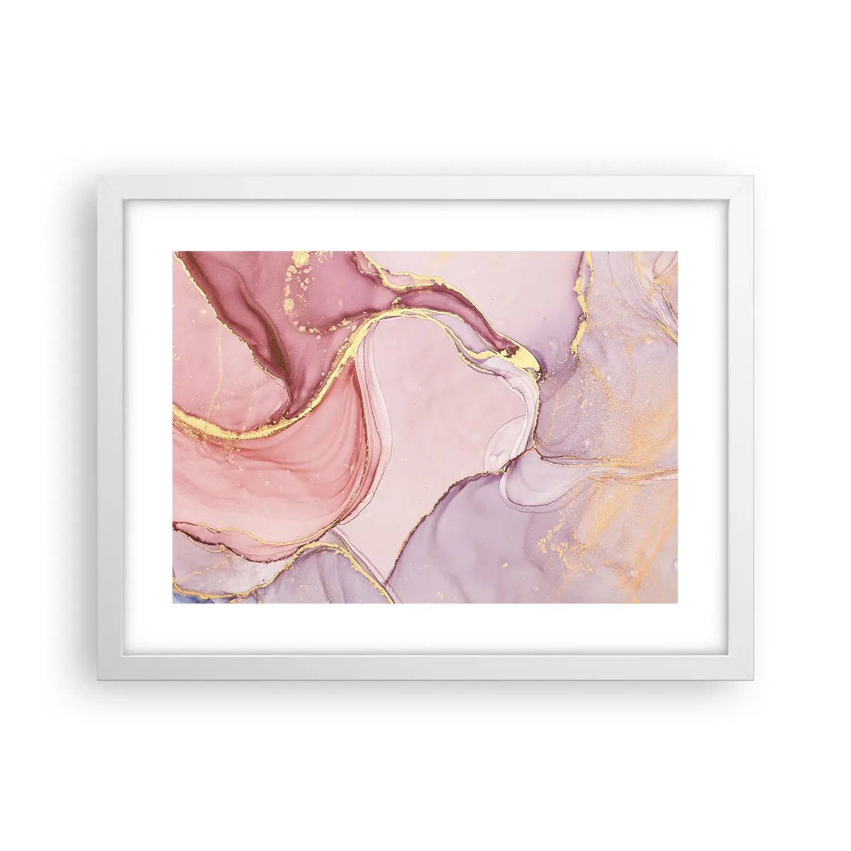 Plagát v bielom ráme - Maznanie farieb - 40x30 cm