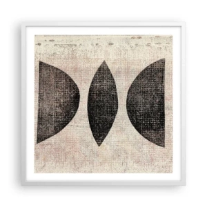 Plagát v bielom ráme - Etnická abstrakcia - 60x60 cm