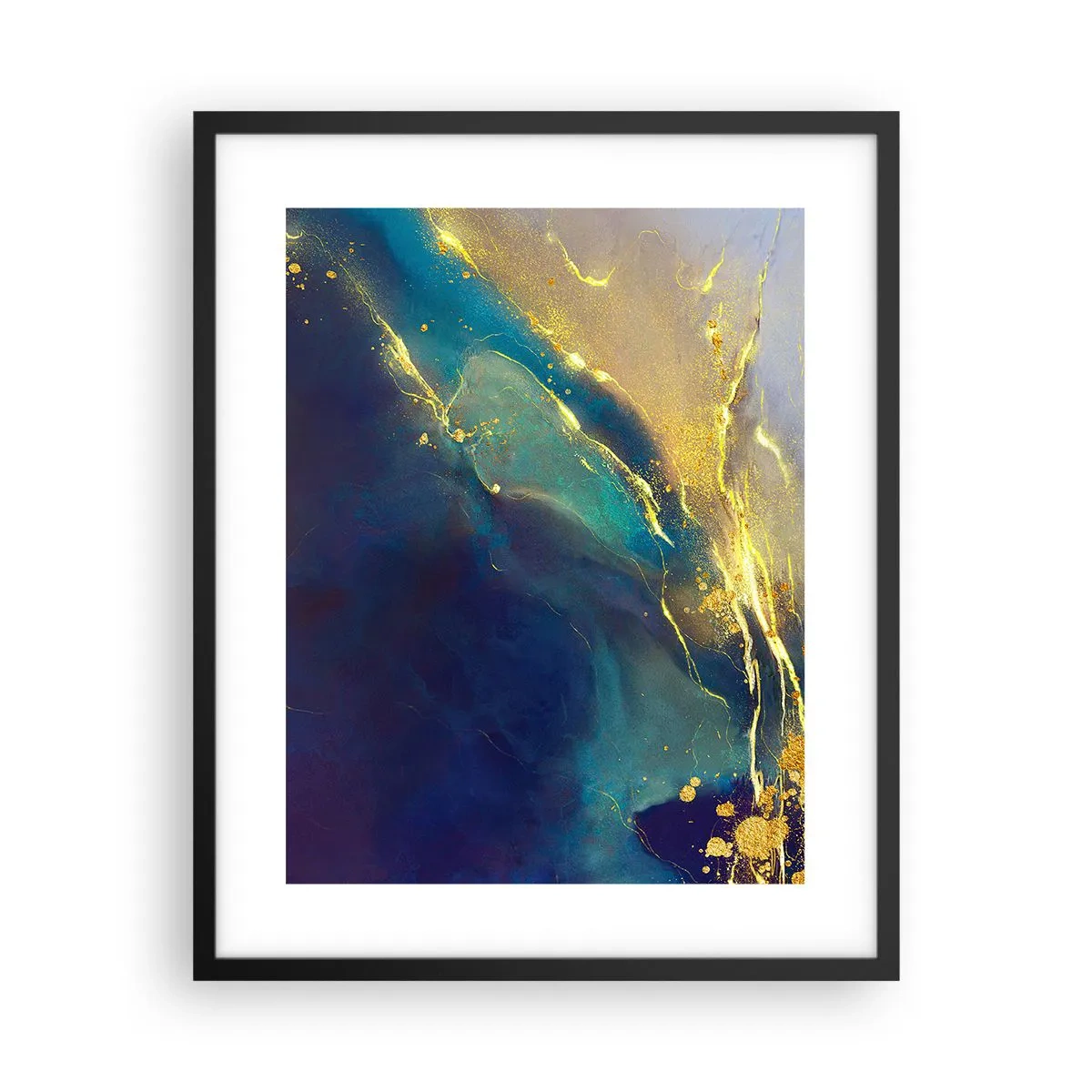 Plagát v čiernom ráme - Zlatý močiar - 40x50 cm