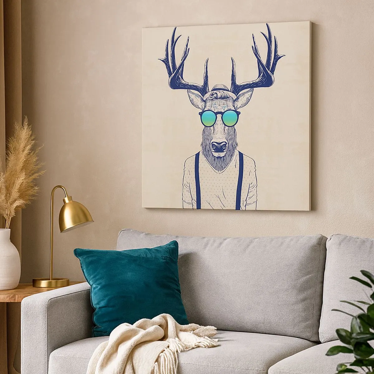 Obraz na plátne - A koho si čakal? - 30x30 cm