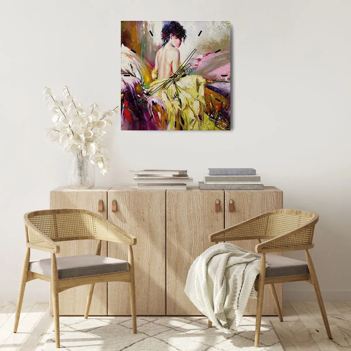 Nástenné hodiny - Medzi ústami a okrajom pohára - 30x30 cm