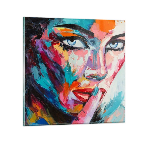 Obraz na skle - Naše prvé tajomstvo - 30x30 cm