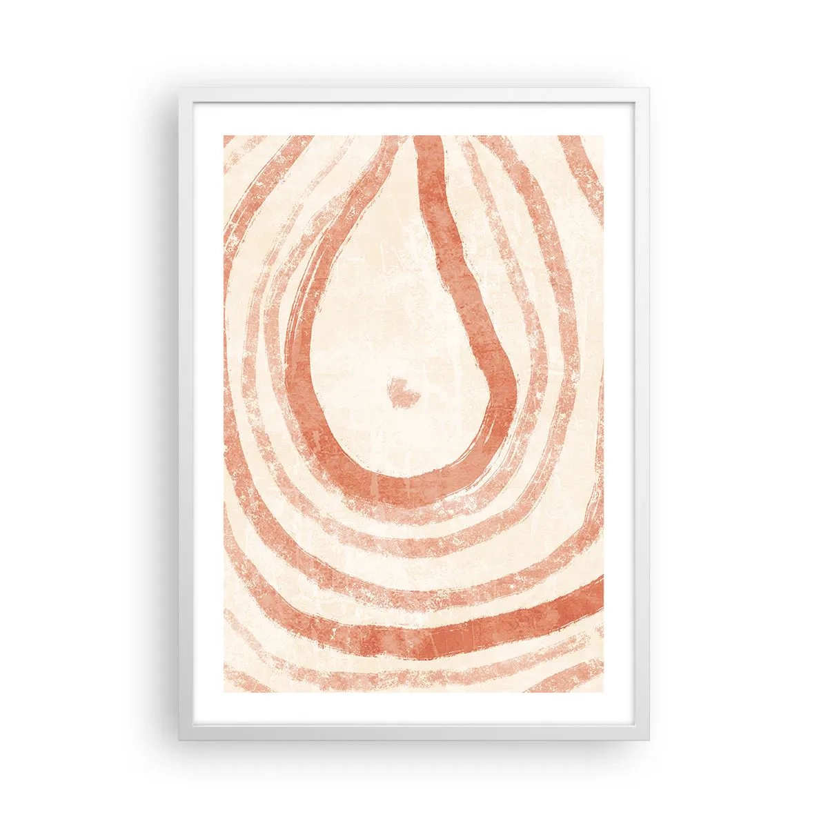 Plagát v bielom ráme - Koralové kruhy – kompozícia - 50x70 cm