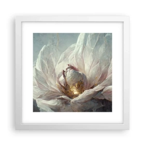 Plagát v bielom ráme - Rozkvitá raz za sto rokov - 30x30 cm