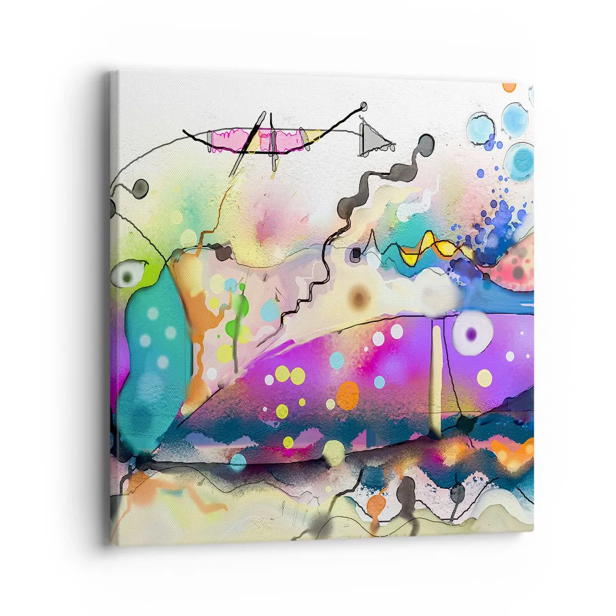 Obraz na plátne - Niet slov! - 40x40 cm