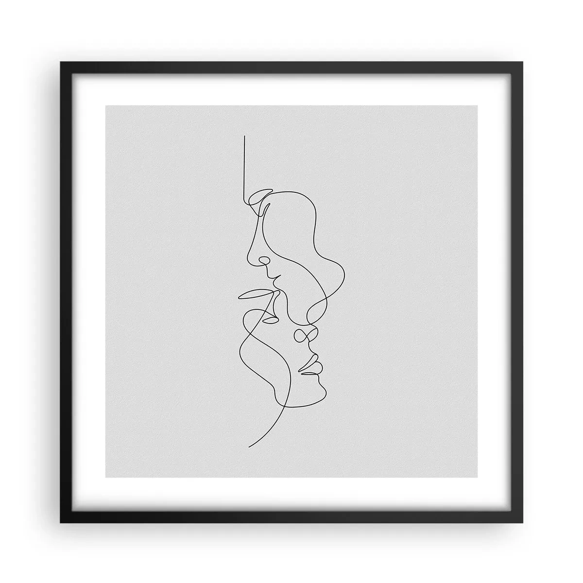 Plagát v čiernom ráme - Žiar vášnivých túžob - 50x50 cm