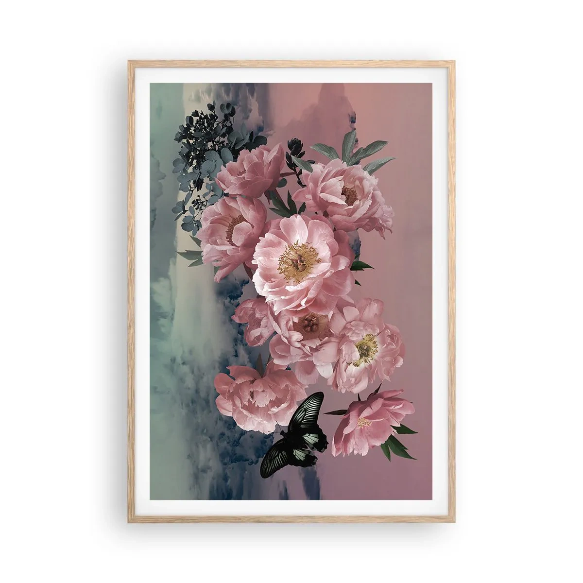 Plagát v ráme zo svetlého duba - Vrchol romantizmu - 70x100 cm