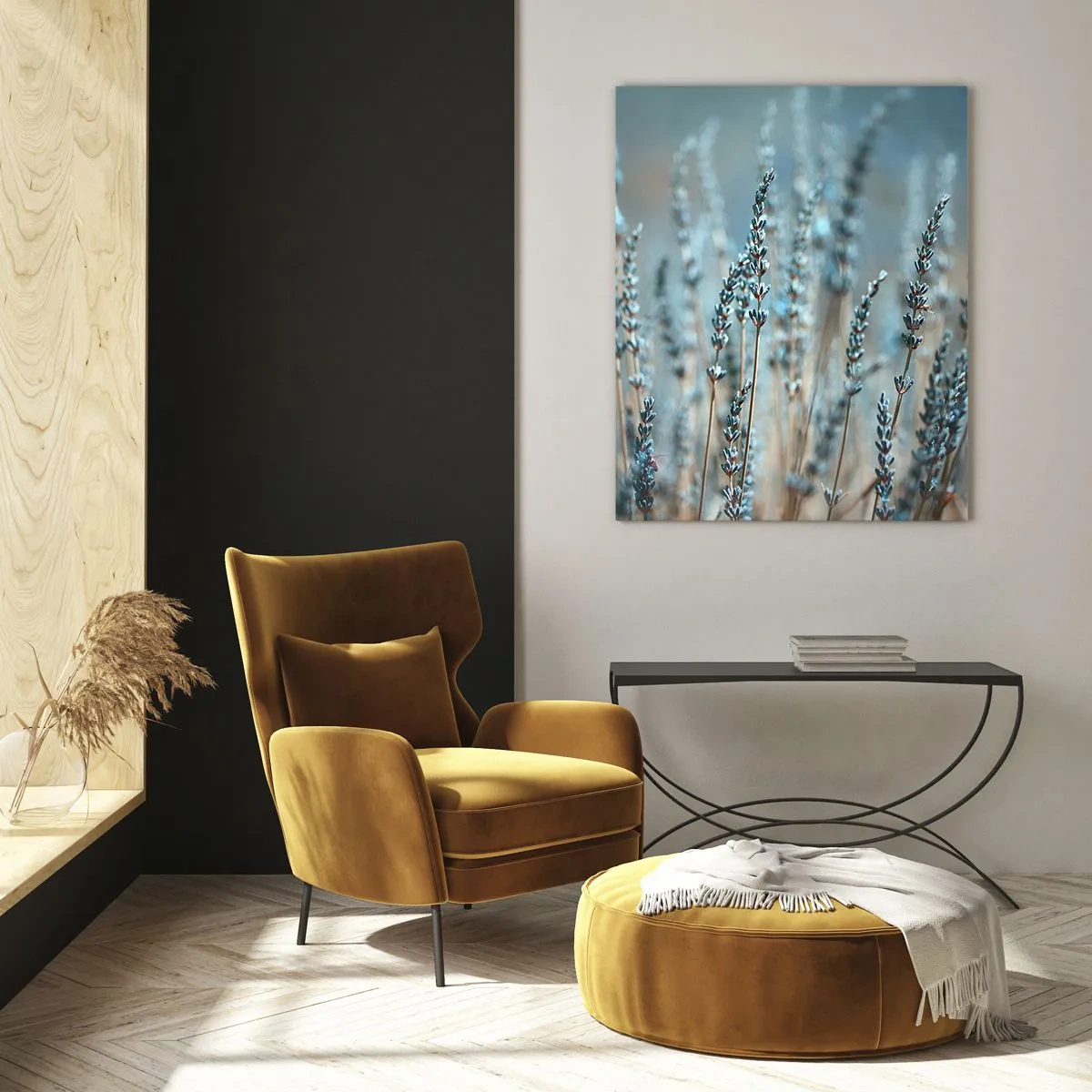 Obraz na skle - Voňavý lán - 80x120 cm