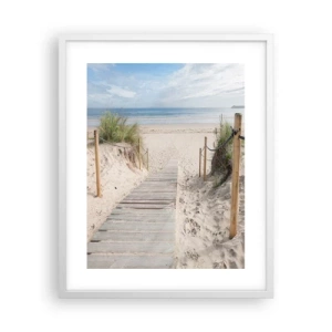 Plagát v bielom ráme - Až oko dovidí - 40x50 cm
